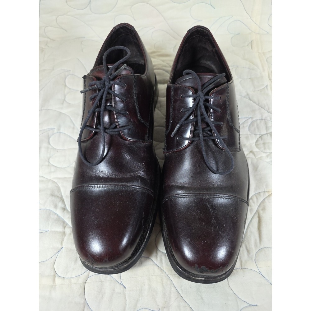 Johnston & Murphy Men's Lewis Cap Toe Brown  Leather Oxfords Dress Shoes Size 11
